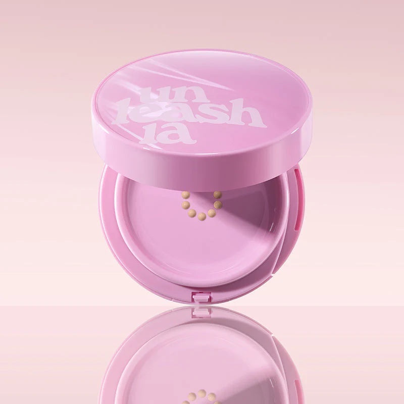 Raak Niet Aan Glas Roze Cushion