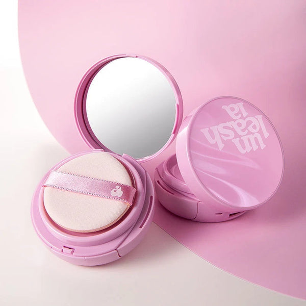 Raak Niet Aan Glas Roze Cushion