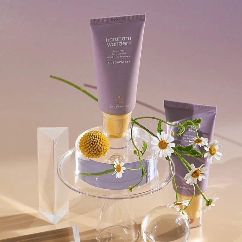 Zwarte Rijst Pure Mineraal Verlichting Dagelijkse Zonnebrandcrème SPF50+ PA++++