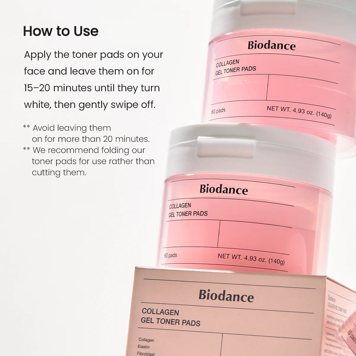 Biodance Collageen Gel Toner Pads