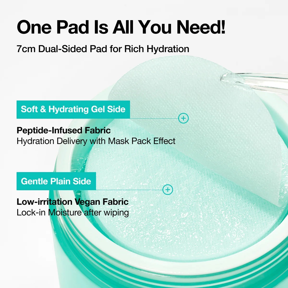 Anua PDRN 100 Hyaluronzuur Glow Pad