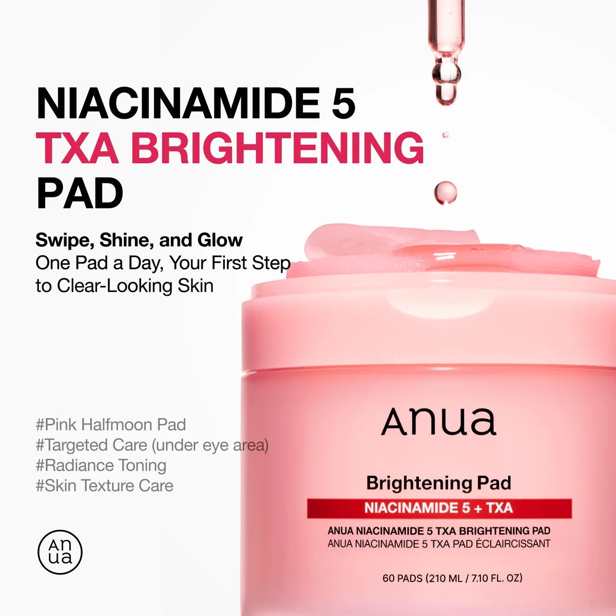 Anua Niacinamide 5 TXA Verhelderende Pad