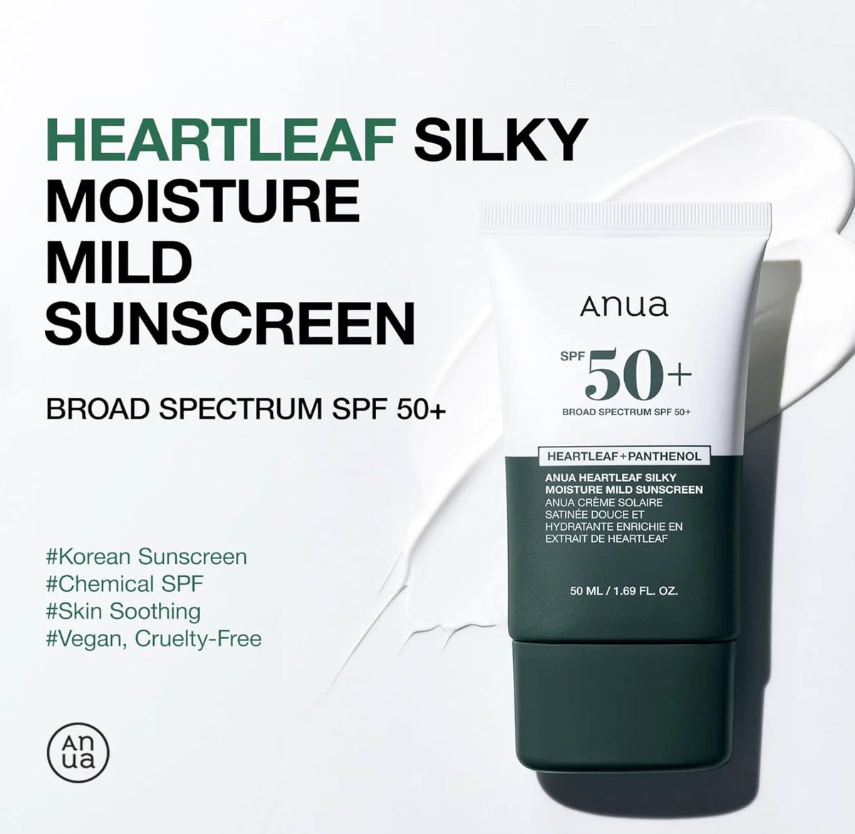 Heartleaf Zijde Hydraterende Zonnebrandcrème