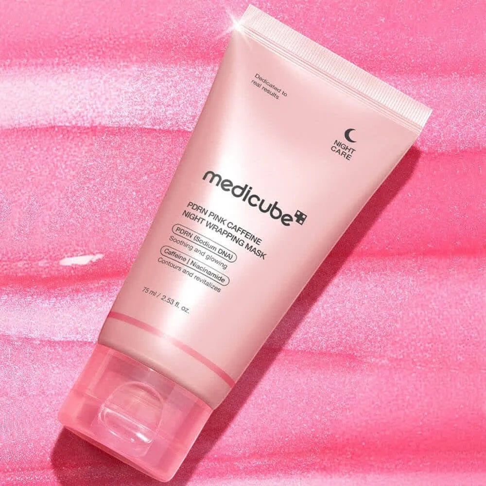 Roze Cafeïne Nachtmasker