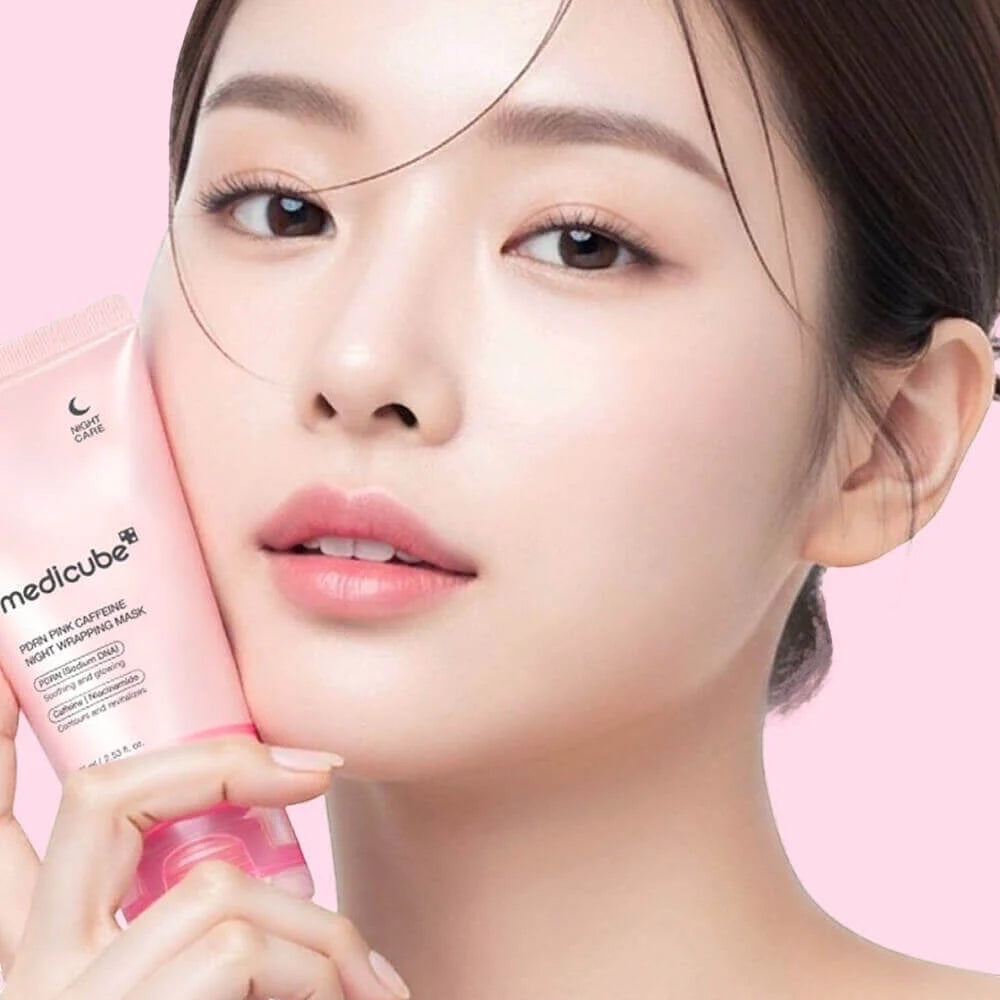 Roze Cafeïne Nachtmasker