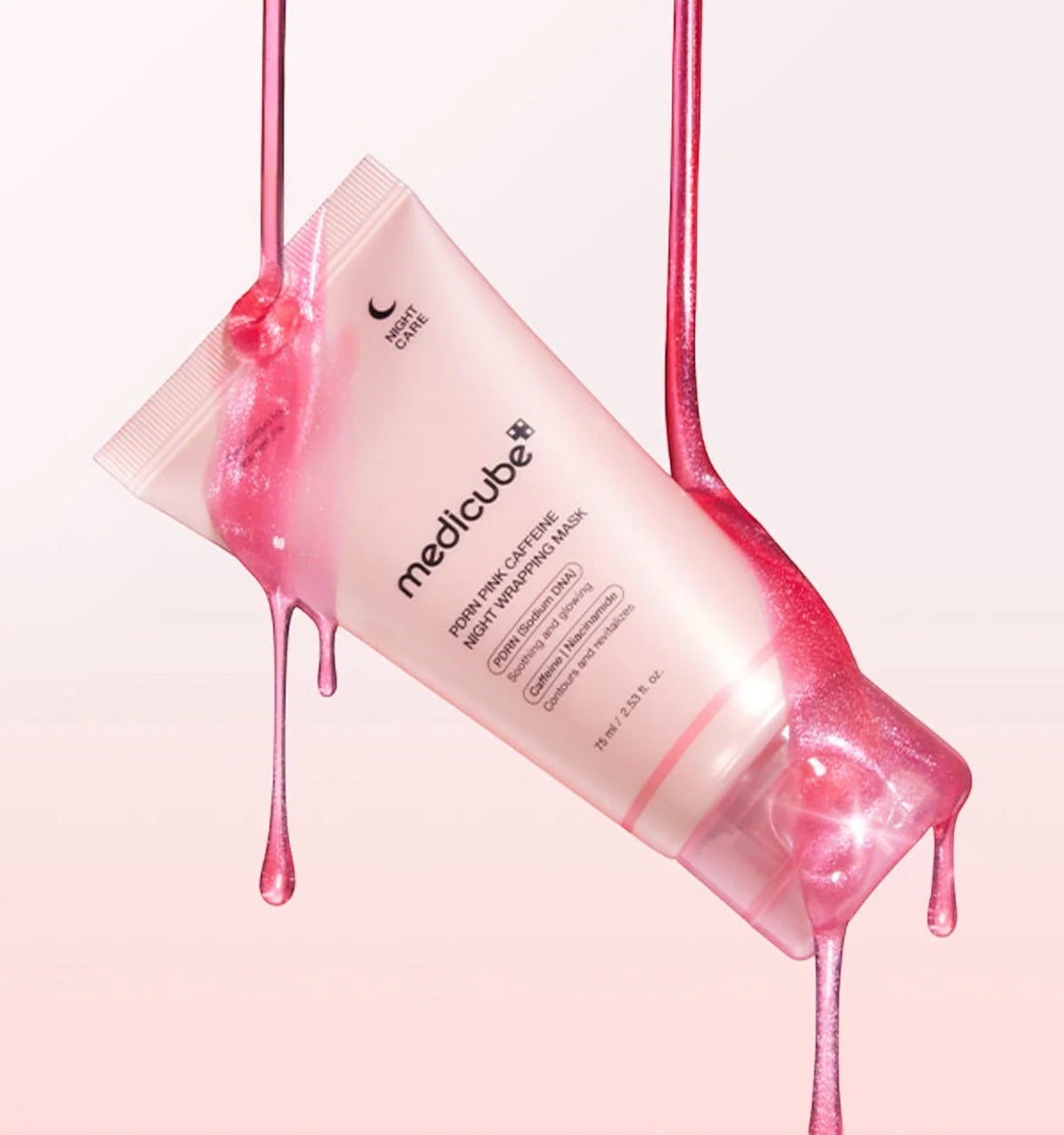 Roze Cafeïne Nachtmasker