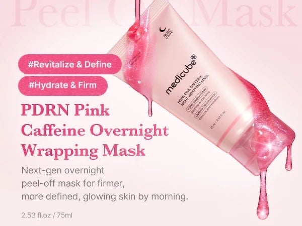 Roze Cafeïne Nachtmasker