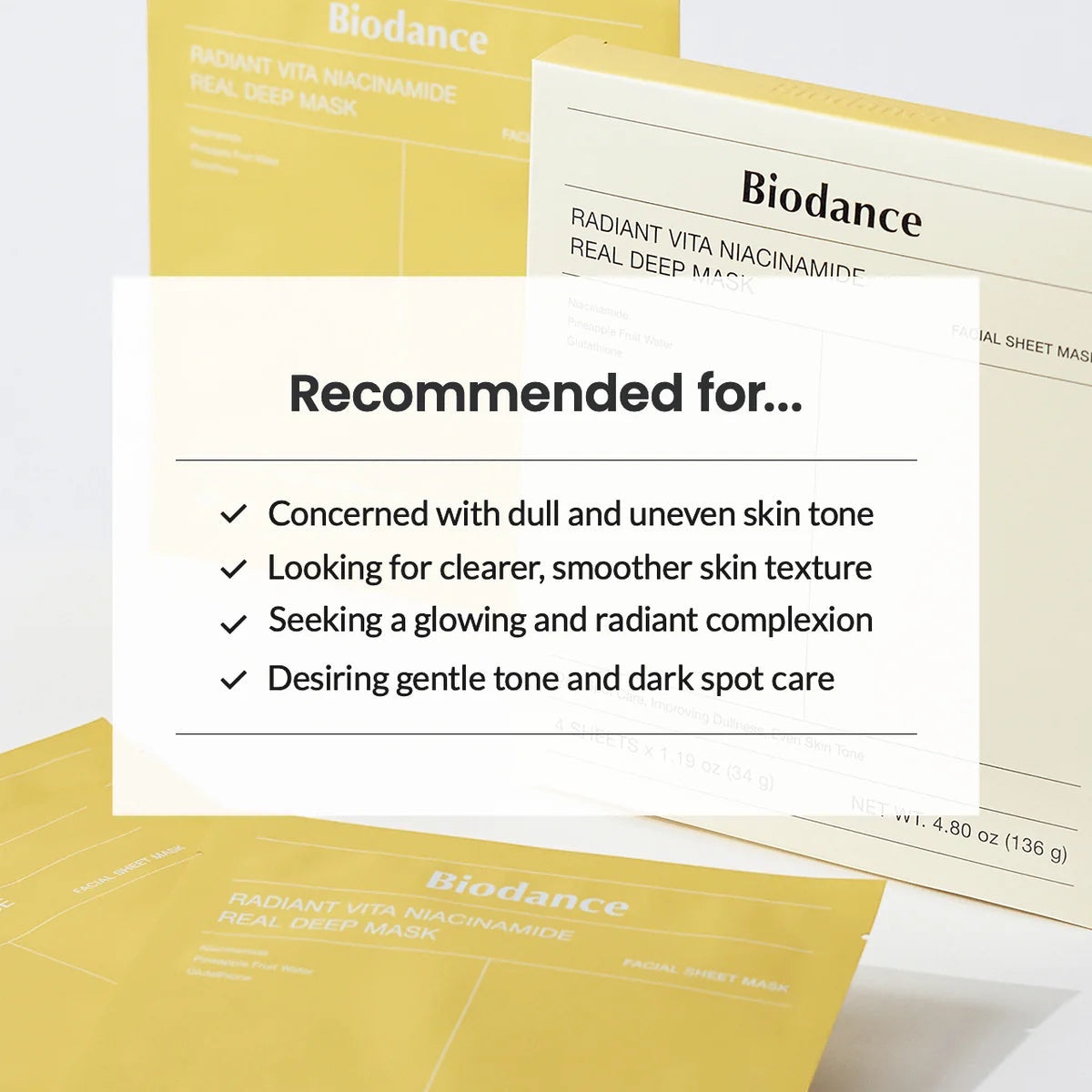 Masque profond Radiant Vita Niacinamide Real