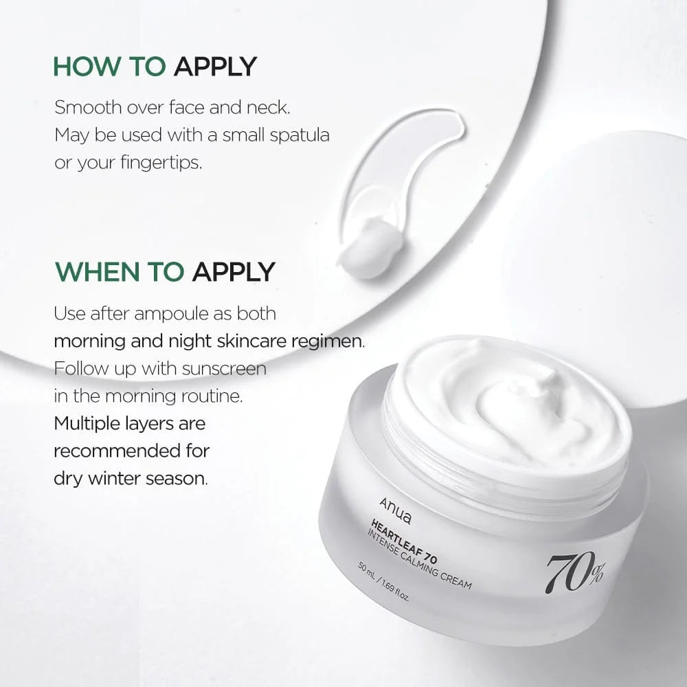 Anua Heartleaf 70% Intense Calming Cream