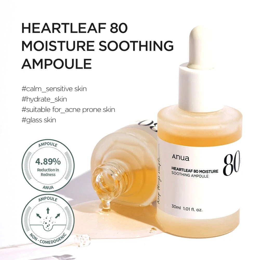 Ampoule apaisante Heartleaf 80 % d'hydratation