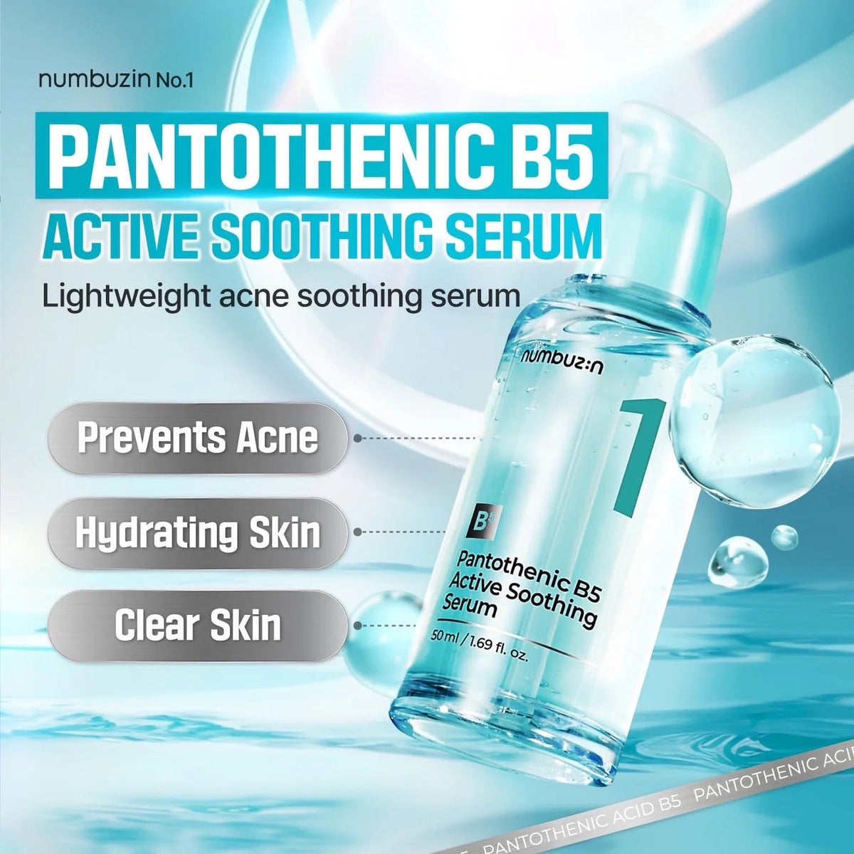 Nr.1 Pantothenic B5 Actief Verzachtend Serum