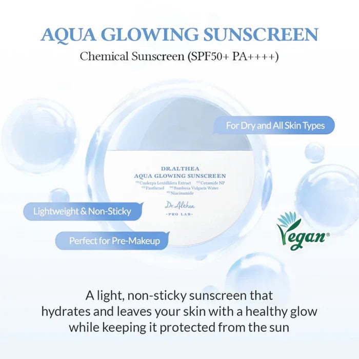 Aqua Glanzende Zonnebrandcrème SPF50+ PA++++
