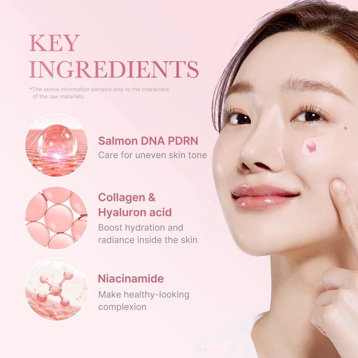Crème en capsules de collagène rose PDRN