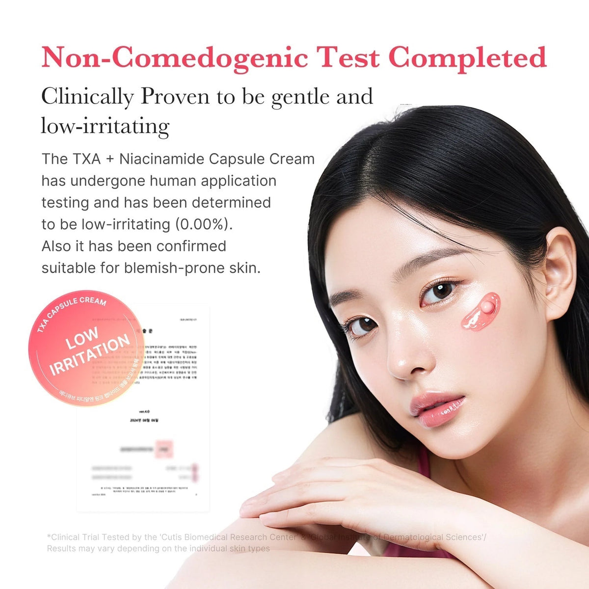 Crème en capsules de niacinamide TXA