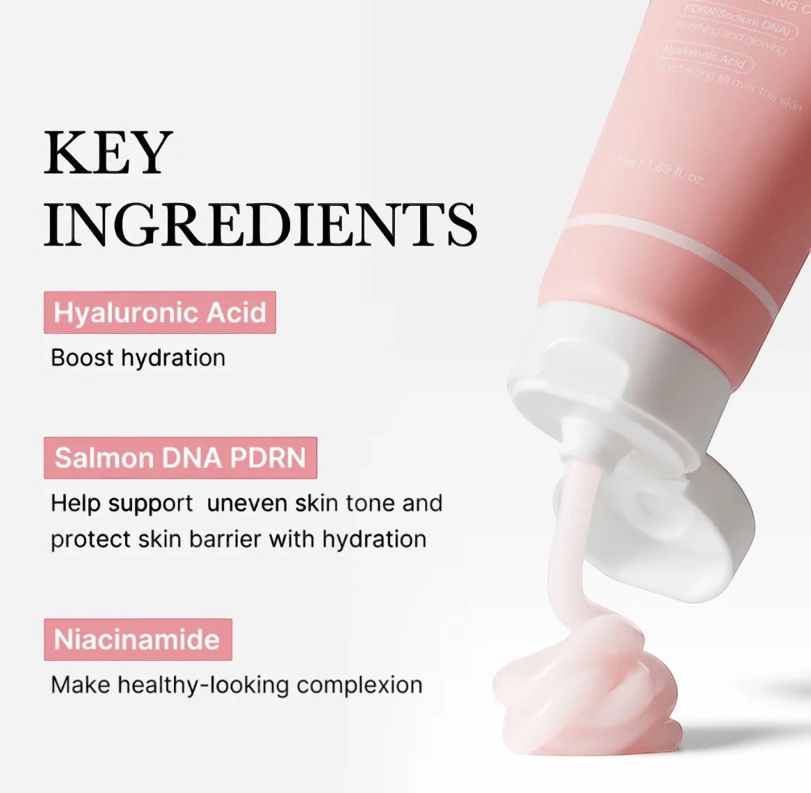 PDRN Roze Hyaluron Hydraterende Crème
