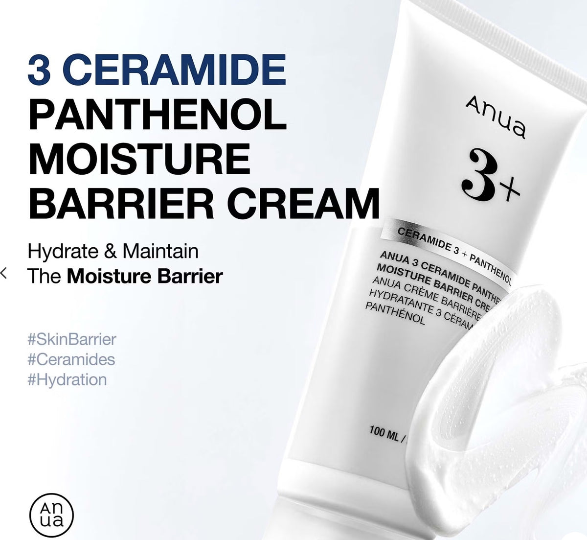 Anua 3 Ceramide Panthenol Vochtbarrière Crème