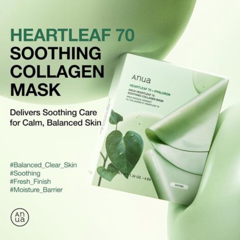 Heartleaf 70 Verzachtend Collageen Masker