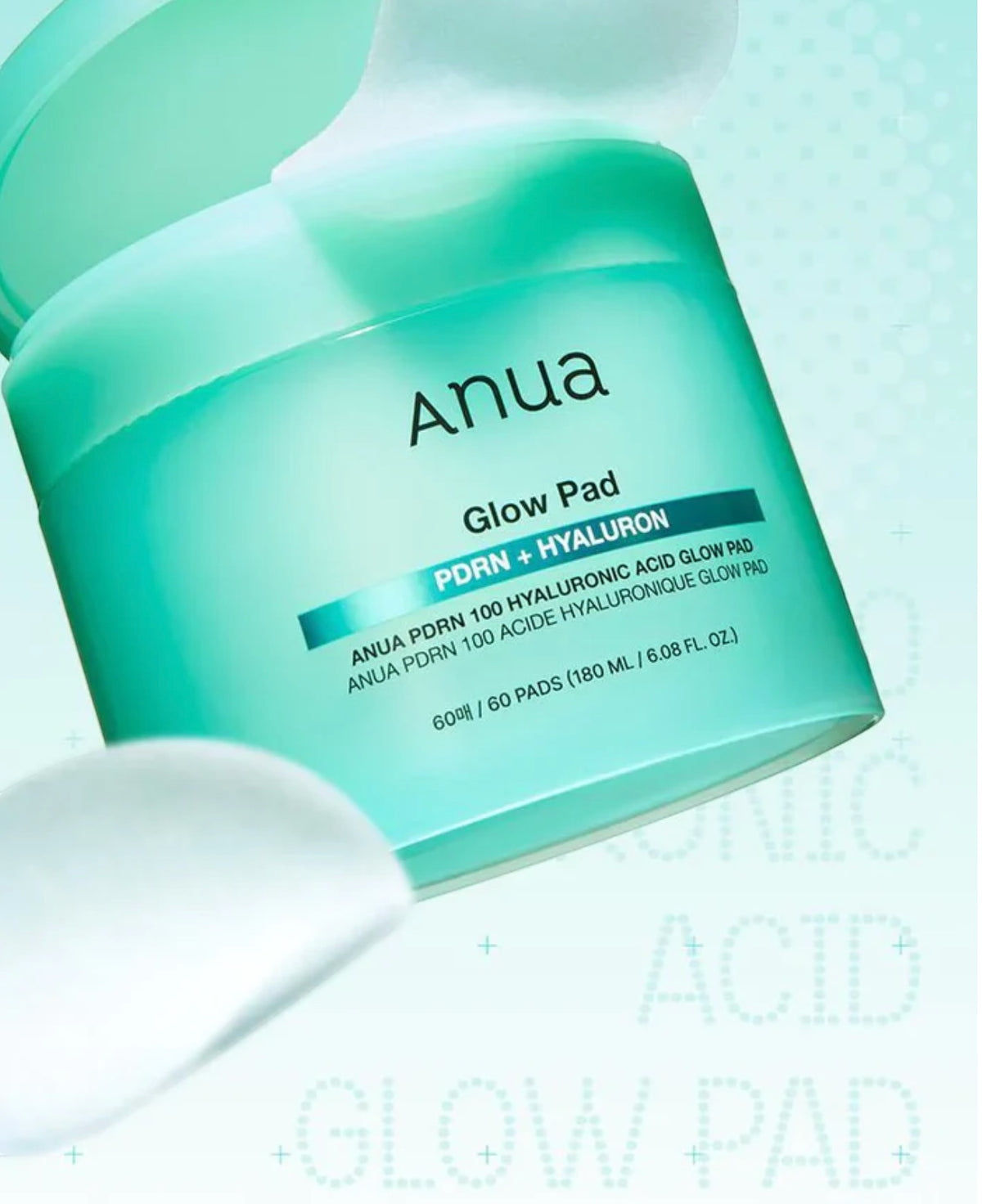 Anua PDRN 100 Hyaluronzuur Glow Pad