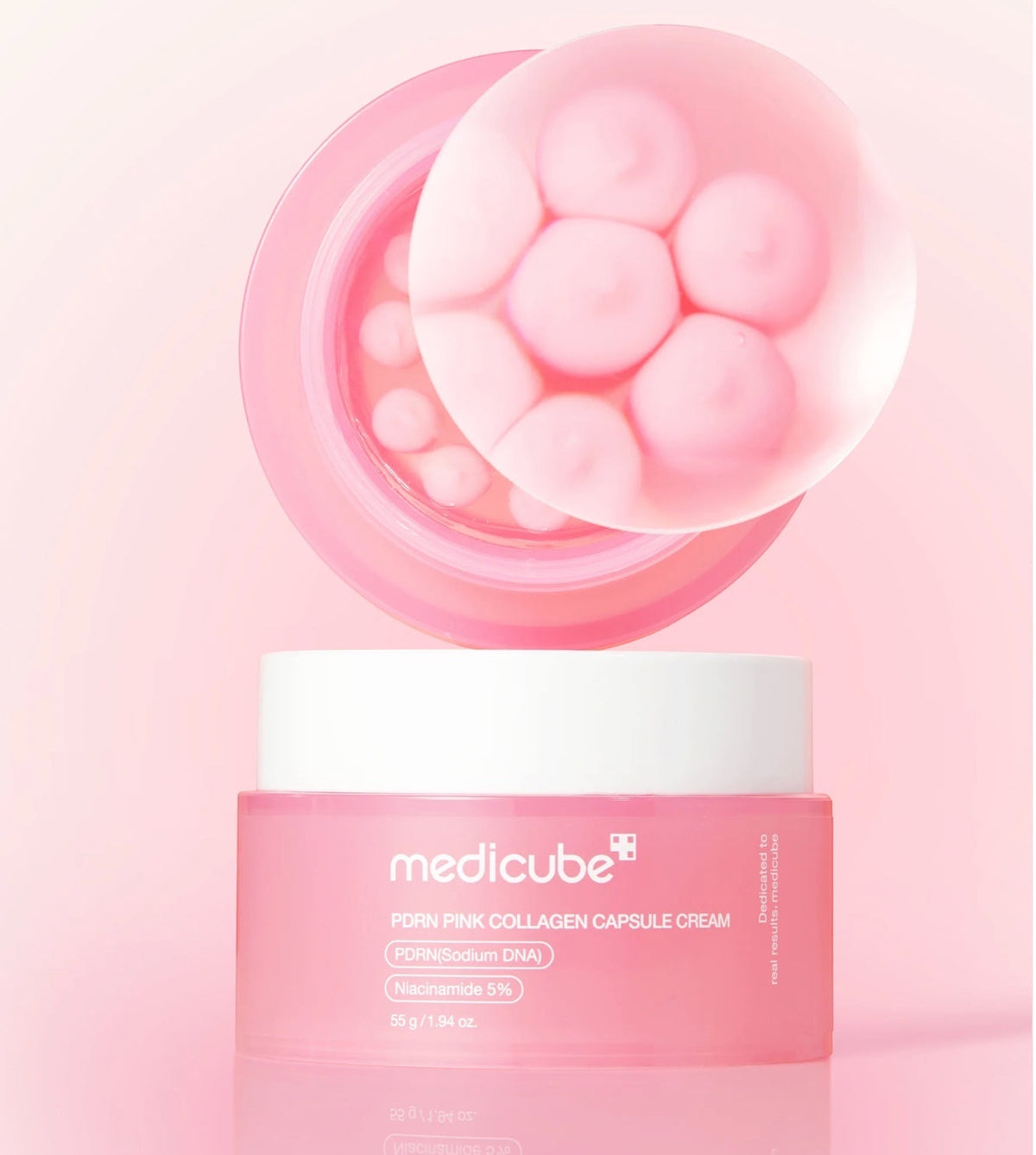 Crème en capsules de collagène rose PDRN