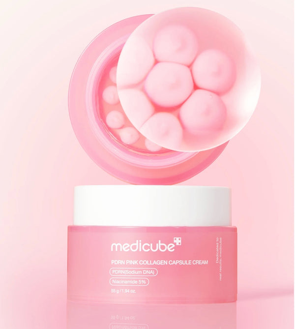 Crème en capsules de collagène rose PDRN